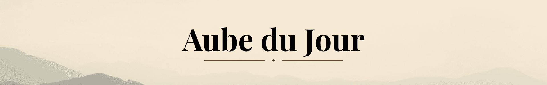 Pensée du Jour